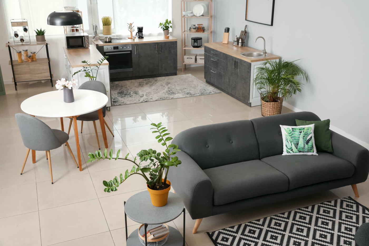 Intérieur d’une maison munie d’un humidificateur central